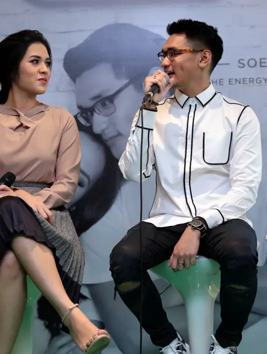 Kolaborasi dalam lagu berjudul 'Percayalah' ini juga menjadi fenomenal. Merajai beberapa tangga lagu. (Adrian Putra/Bintang.com)