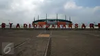 Tampilan bangunan Stadion Pakansari, Kab Bogor, Jumat (10/3). Stadion Pakansari akan menjadi lokasi laga final Piala Presiden 2017 antara PBFC melawan Arema FC pada Minggu (12/3). (Liputan6.com/Helmi Fithriansyah)