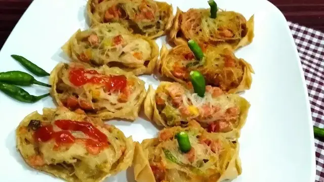 Resep bakwan bihun kulit pangsit. (dok. Cookpad @atidewdew)