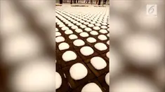 Penampakan salju berbentuk sanggul dengan jumlah sangat banyak terjadi di Beijing.