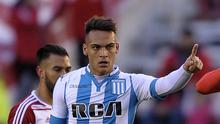 Striker Racing Club Lautaro Martinez segera membela Inter Milan. (AFP/Alejandro Pagni)