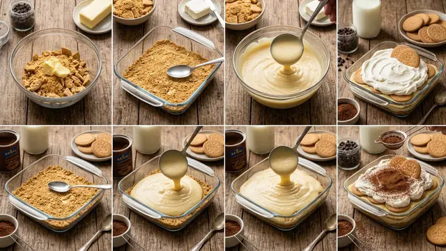 Resep Dessert Biskuit Regal Tanpa Oven (AI Generated)