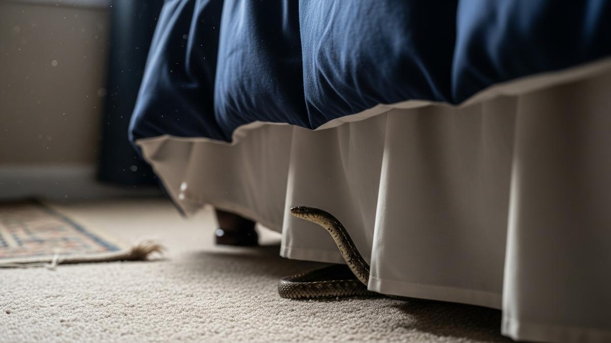 Kenali Tanda Ada Ular Sembunyi di Bawah Tempat Tidurmu, Cegah Potensi Bahaya
