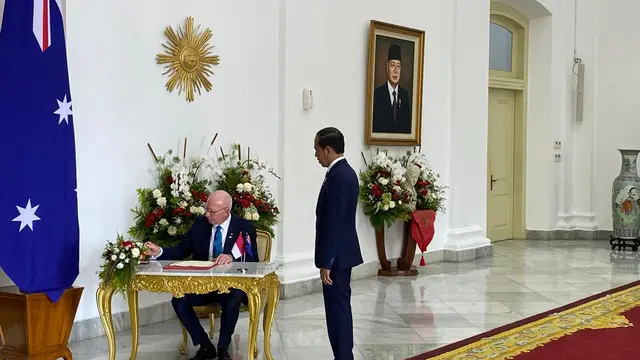 Jokowi Terima Kunjungan Gubernur Jenderal Australia David Hurley di Istana Bogor