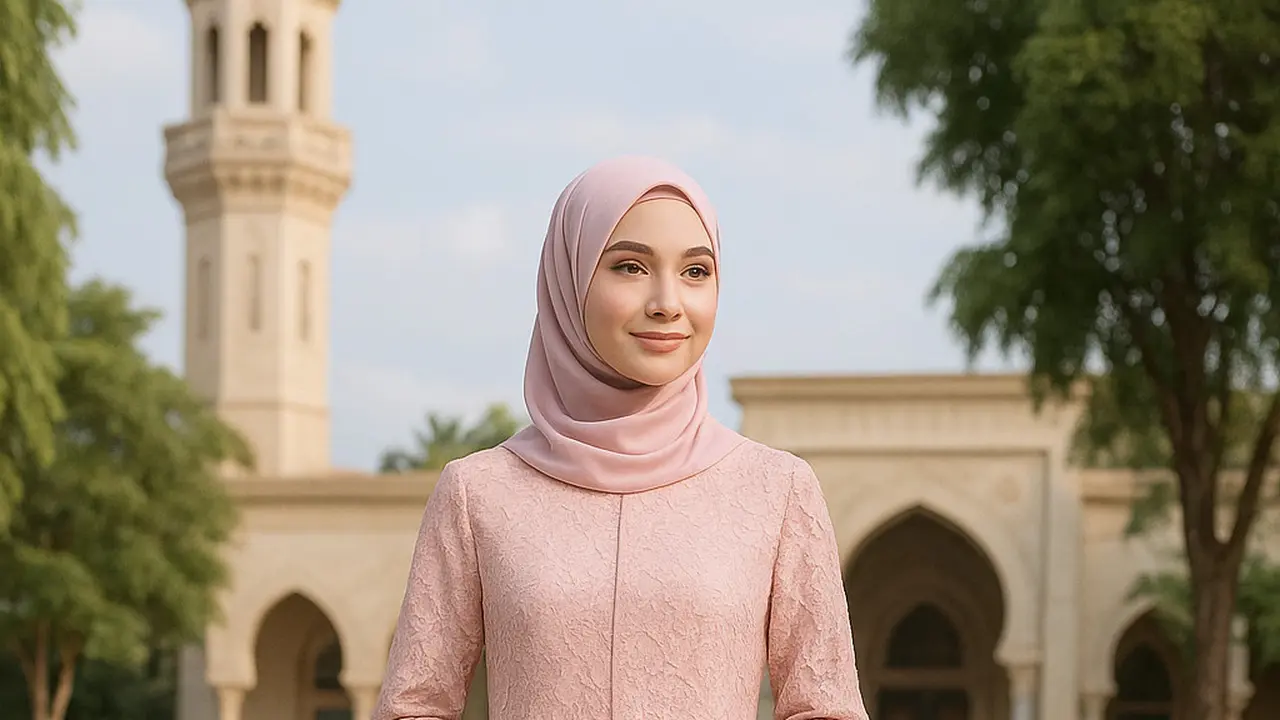 Rekomendasi Gamis Brokat Belah Depan yang Trendi di 2025