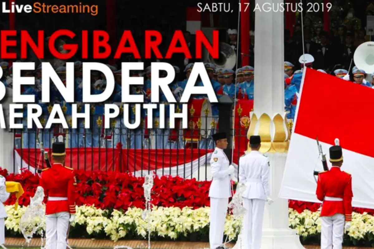 Saksikan Live Streaming pengibaran bendera pusaka di Istana Kepresidenan Jakarta. (Liputan6.com)
