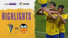 Berita video highlights laga pekan ke-29 Liga Spanyol 2020/2021, Cadiz kontra Valencia, yang sempat terhenti karena adanya aksi rasisme di lapangan, Minggu (4/4/2021) malam hari WIB.