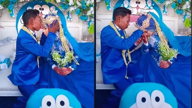 Potret 6 Nikahan Tema Doraemon Ini Nyeleneh, Bukti Fans Sejati