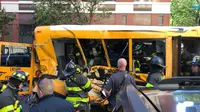 Ada dua anak dan seorang dewasa yang menjadi penumpang bus saat tersangka teroris sengaja menabrak kendaraan mereka. (Sumber Sebastian Sobczak)