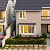 Ilustrasi Desain Rumah 2 Lantai untuk Perumahan Cluster (Sumber Gambar: Meta AI)