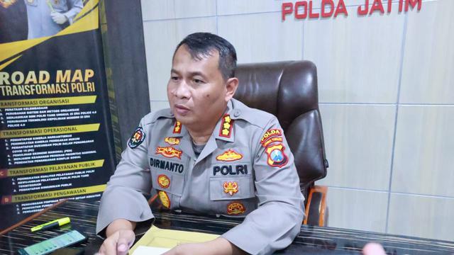 Kabid Humas Polda Jatim, Kombes Pol Dirmanto. (Dian Kurniawan/Liputan6.com)