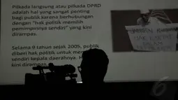 Survei LSI ini dilakukan dari 17-19 Oktober 2014, dengan jumlah responden 1200 orang, Jakarta, (21/10/14). (Liputan6.com/Johan Tallo)