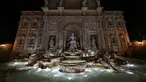 Pemandangan replika Air Mancur Trevi Roma, di kota resor Serra Negra, sekitar 150 km dari Sao Paulo, Brasil, diambil pada 12 Mei 2023. (AFP/NELSON ALMEIDA)