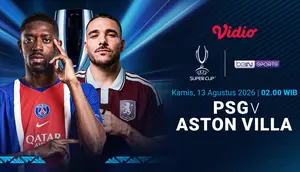 Live Streaming UEFA Super Cup 2026: PSG vs Aston Villa - Duel Dua Juara Eropa di Vidio