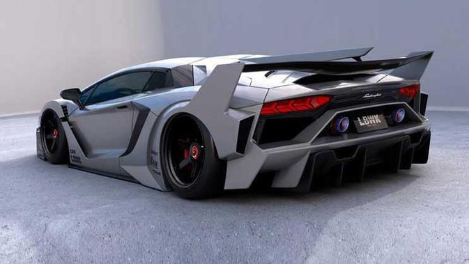 Bodykit Lamborghini Aventador edisi ulang tahun Kato (Liberty Walk)