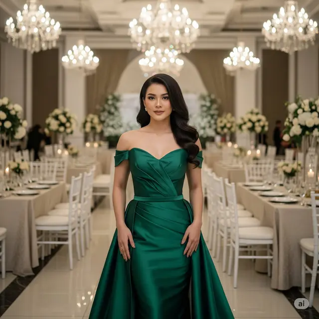 Baju Kondangan di Gedung Pernikahan. Foto: Gemini