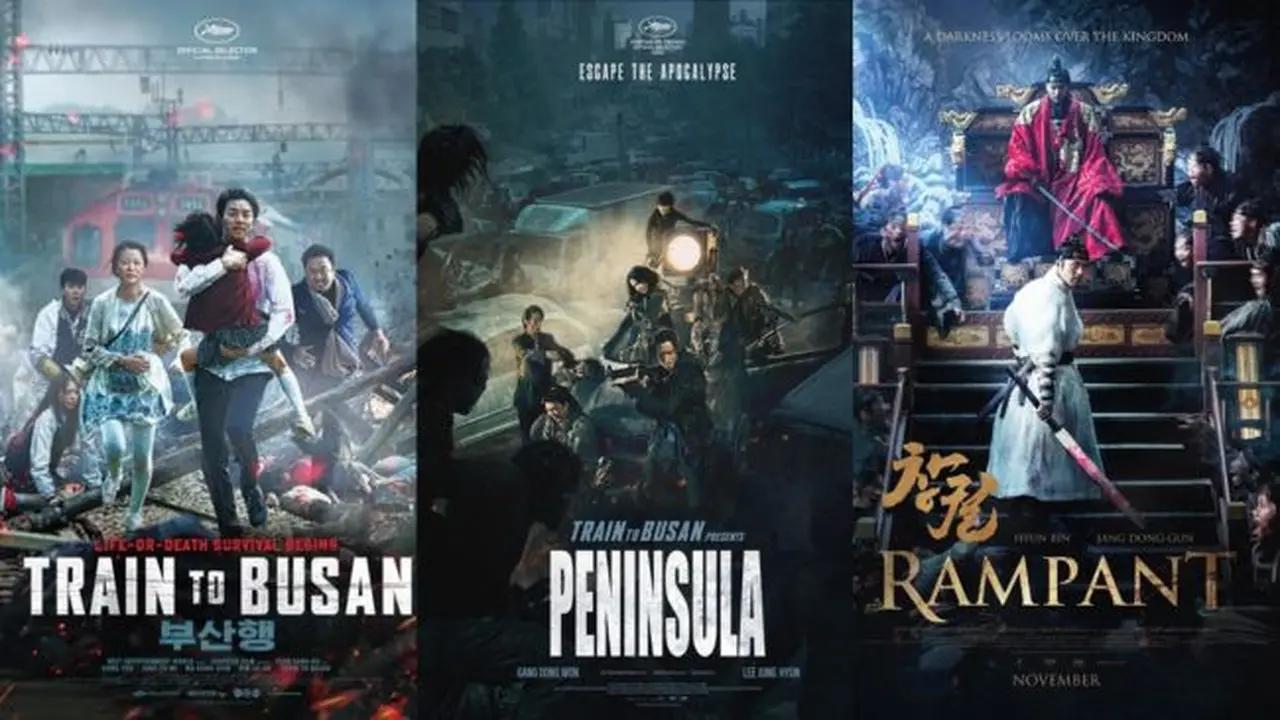 Poster Film Train to Busan, Peninsula, dan The Rampant (credit: imdb)