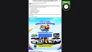 Cek Fakta: Tidak Benar Link Pendaftaran Undian BRImo Festival 2026