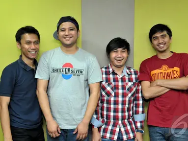  Grup musik Sheila On 7 meluncurkan album terbaru bertajuk "Musim Yang Baik", Jakarta, Kamis (11/12/2014).(Liputan6.com/Panji Diksana)
