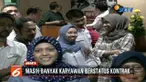 Ratusan karyawan LKBN Antara berunjuk rasa tuntut kesejahteraan dan kejelasan status karyawan kontrak.