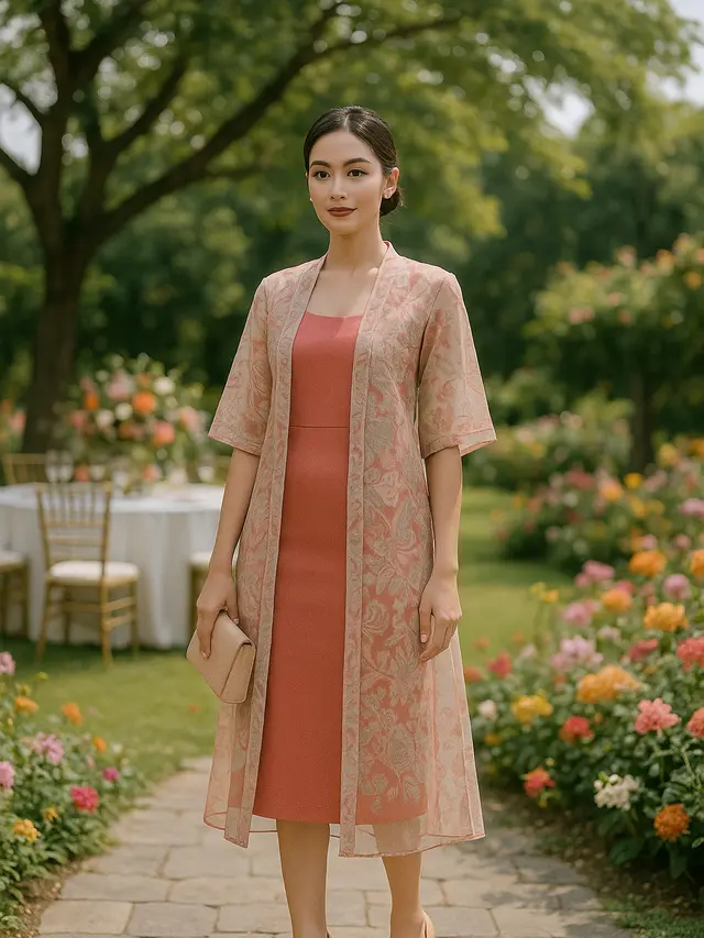 Model Baju Batik Pastel Kondangan Modern Anti Terlihat Tua