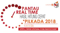 Quick Count Pilkada 2018. (Liputan6.com/Triyasni)