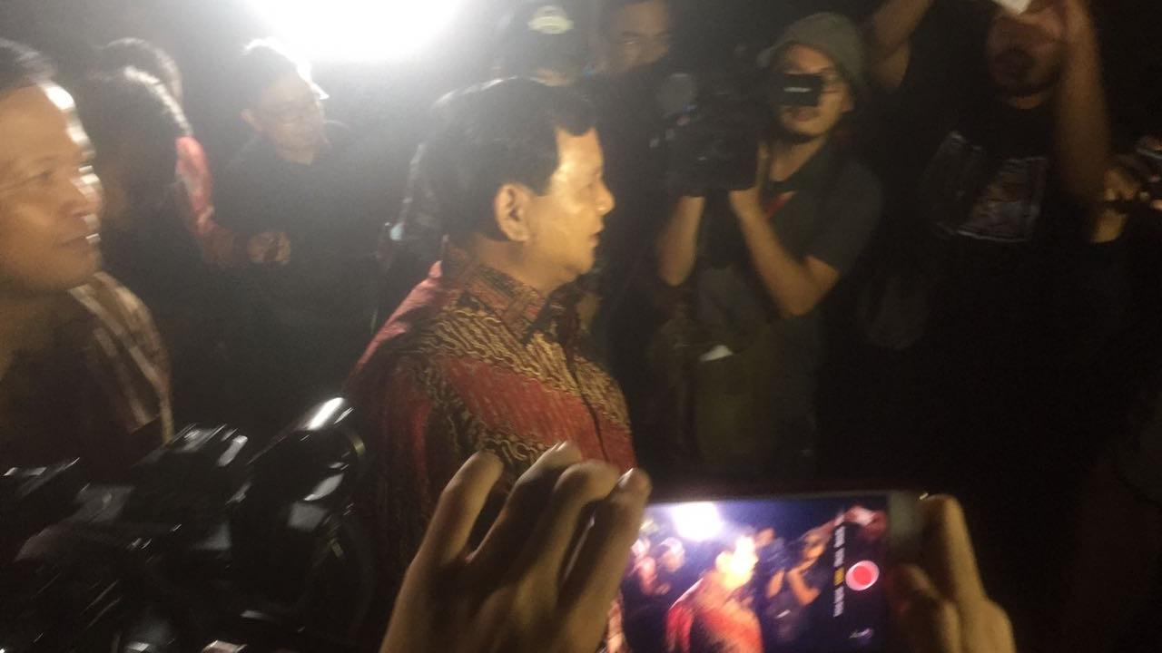 Ketum Gerindra Prabowo Subianto tiba di Cikeas bertemu SBY. 