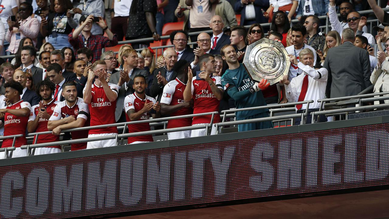 FOTO: Pesta Arsenal saat Meraih Community Shield 2017