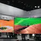 TV OLED beresolusi 4K dan 8K jadi andalan LG di Consumer Electronics Show (CES) 2017. (Liputan6.com/Corry Anestia) 