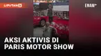 Akttivis Iklim dan Lingkungan Rusak Mobil di Paris Motor Show