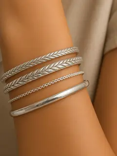 Model Gelang Perak Model Padi yang Lagi Hits di 2025