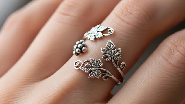 Cincin Model Daun Anggur yang Cantik dan Estetik