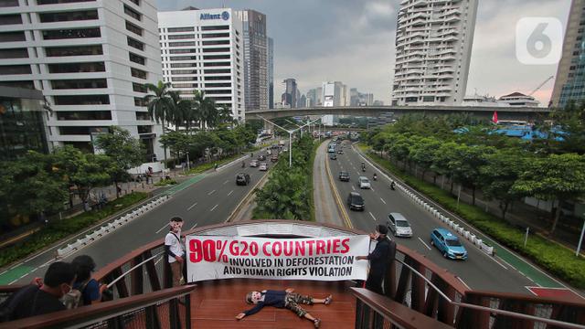 Aksi Seruan untuk Pemimpin G20 Stop Perburuk Krisis Iklim
