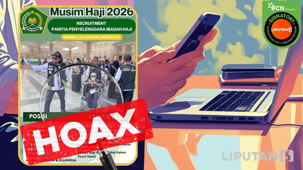 Cek fakta tautan pendaftaran petugas Haji tahun 2026