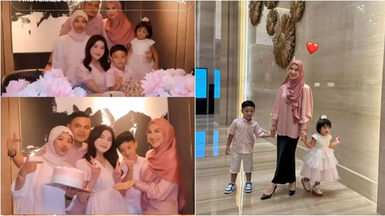 6 Potret Bahagia Keluarga Baru Irish Bella, Rayakan Ultah Anak Sambung