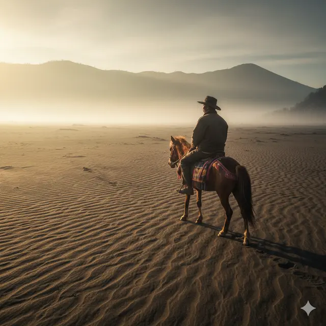 8 Prompt Gemini AI Bikin Foto Liburan Bromo Jadi Sinematik Estetik Ala Fotografer Profesional