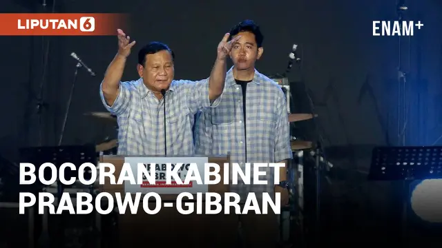 Bocoran Kabinet Prabowo-Gibran Usai Menang Pemilu 2024 versi Quick Count