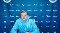 Erling Haaland resmi bergabung dengan Man City. (Dok. Manchester City)