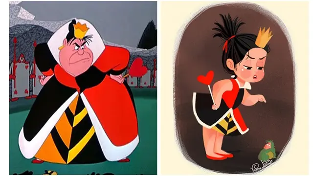 7 Ilustrasi Ubah Tokoh Jahat Disney Jadi Versi Anak-anak, Hasilnya Bikin Gemas
