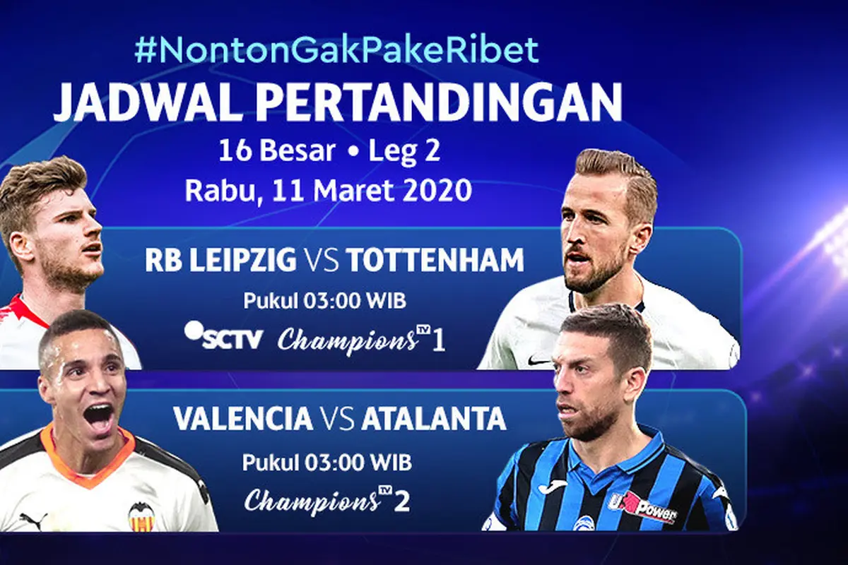 Saksikan Live Streaming Liga Champions Leg Kedua Babak 16 Besar Hanya di Vidio! sumberfoto: Vidio
