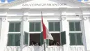 Libur Hari Raya Idul Fitri 1446 Hijriah dimanfaatkan warga untuk berwisata di Kota Tua Jakarta. (Liputan6.com/Herman Zakharia)