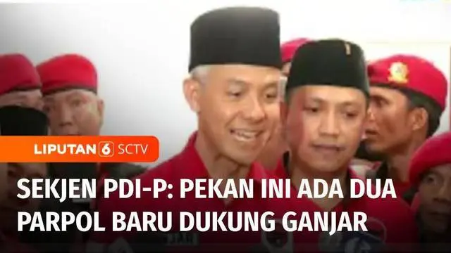 Dukungan untuk bakal calon presiden yang diusung PDI Perjuangan, Ganjar Pranowo terus bertambah. Rencananya, pekan depan akan ada partai lain yang bergabung dengan koalisi PDI Perjuangan.