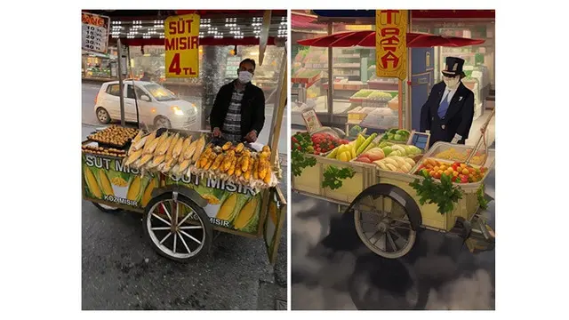 6 Potret Makanan Foto Asli Vs Gambar Animasi Ini Unik, Detailnya Hampir Sama