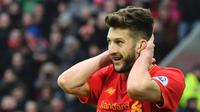 Gelandang Liverpool asal Inggris, Adam Lallana. (AFP/Anthony Devlin)