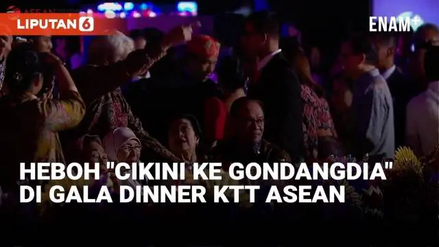 Acara Gala Dinner KTT ke-43 ASEAN Rabu (6/9) malam heboh saat lagu "Cikini ke Gondangdia" didendangkan. Panggung acara pun dipenuhi pengisi acara dan undangan yang ikut berjoget gembira.