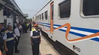 Reaktivasi jalur kereta api cianjur-ciranjang (Liputan6.com/Maulandy Rizki Bayu Kencana)
