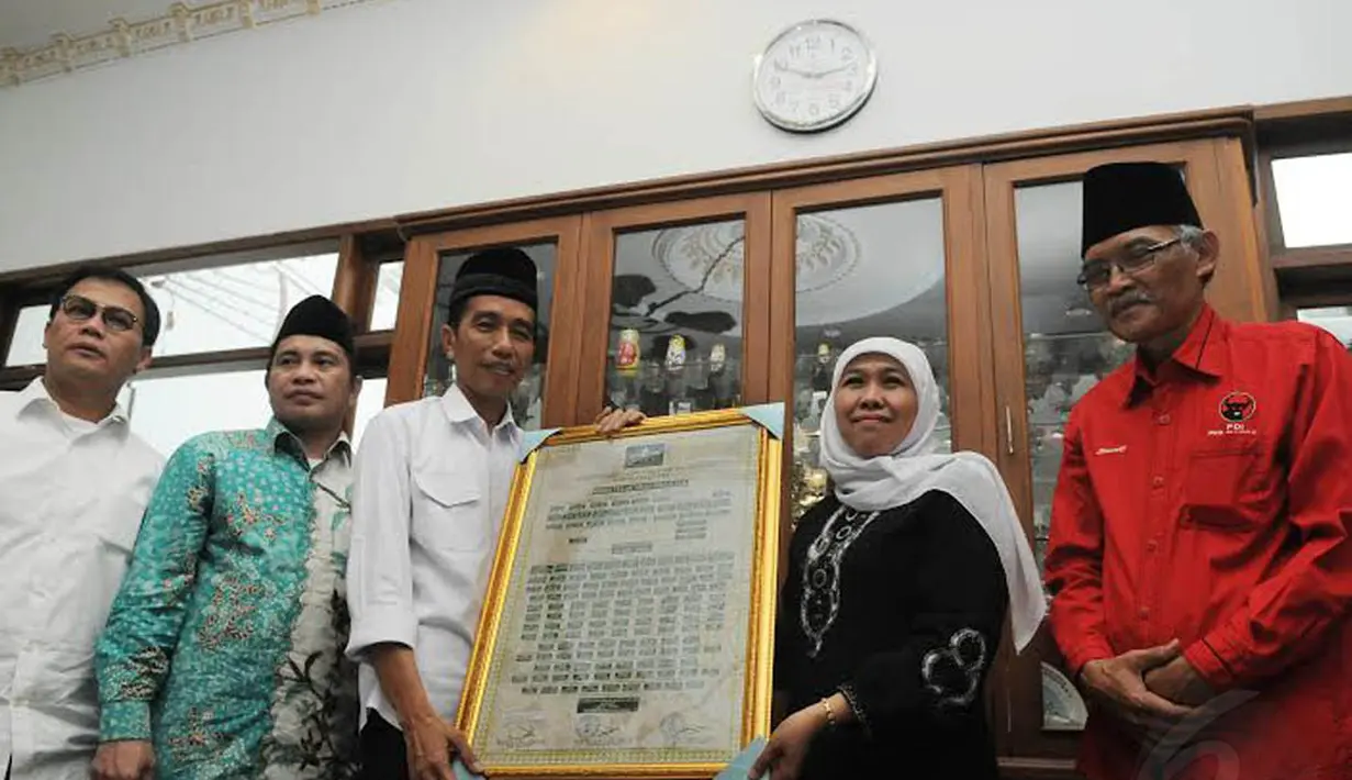 Pemilihan Khofifah menjadi jubir merupakan keputusan tim inti yang mengusung Jokowi Jadi Capres mendatang  (Liputan6.com/Herman Zakharia)