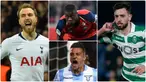 Bursa transfer musim panas Inggris yang menyisakan 2 minggu lagi membuat Ole Gunnar Solskjaer agresif berburu pemain untuk membangun kekuatan Manchester United. Berikut ini 6 pemain incaran Manchester United. (Foto kolase AFP)