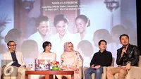 Melly Goeslaw menggandeng Gita Gutawa untuk soundtrack film Kartini. (Herman Zakharia/Liputan6.com)
