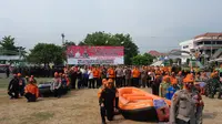 Latgab tanggap bencana di Banyumas, Jawa Tengah. (Foto: Eddy Wahono untuk Liputan6.com)